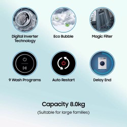 LG 8 kg Fully Automatic Top Load Washing Machine