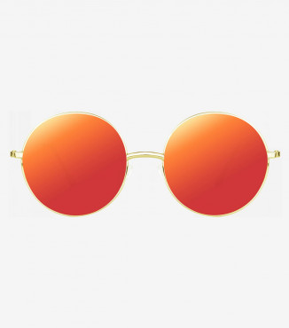 Hippie carnival glasses orange