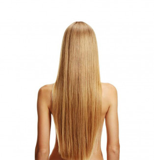 Long brown shag with blonde highlights